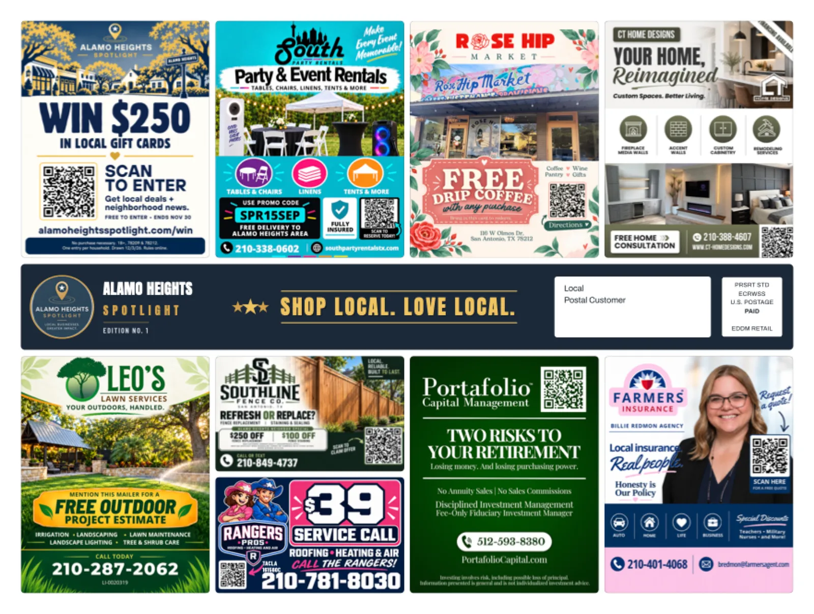 Front of sample Alamo Heights artwork — preview for Avery Ranch Spotlight